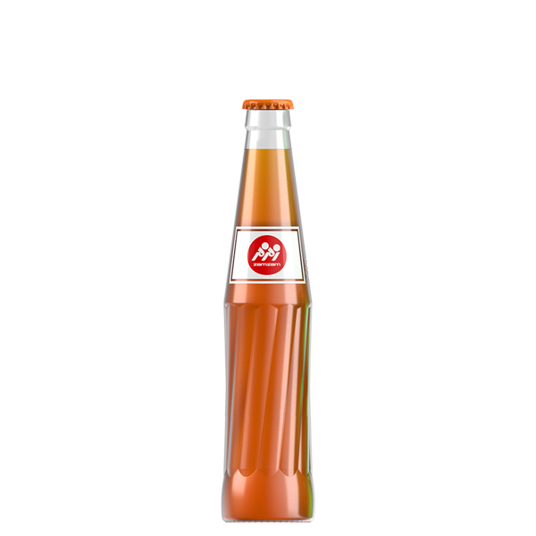 Orange Soft Drink Glass Bottle